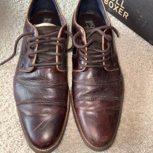 Bullboxer Men's Brown Leather Derby Oxfords